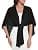 Avidlove Shawl and Wraps Shrug for Evening Dresses Sheer Chiffon Cape Women Elegant Silky Wraps Wedding Scarf Cover Up Black One Size