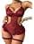 Avidlove Women's Lace Bodysuit One Piece Sheer Cut Out Teddy Lingerie (Various)