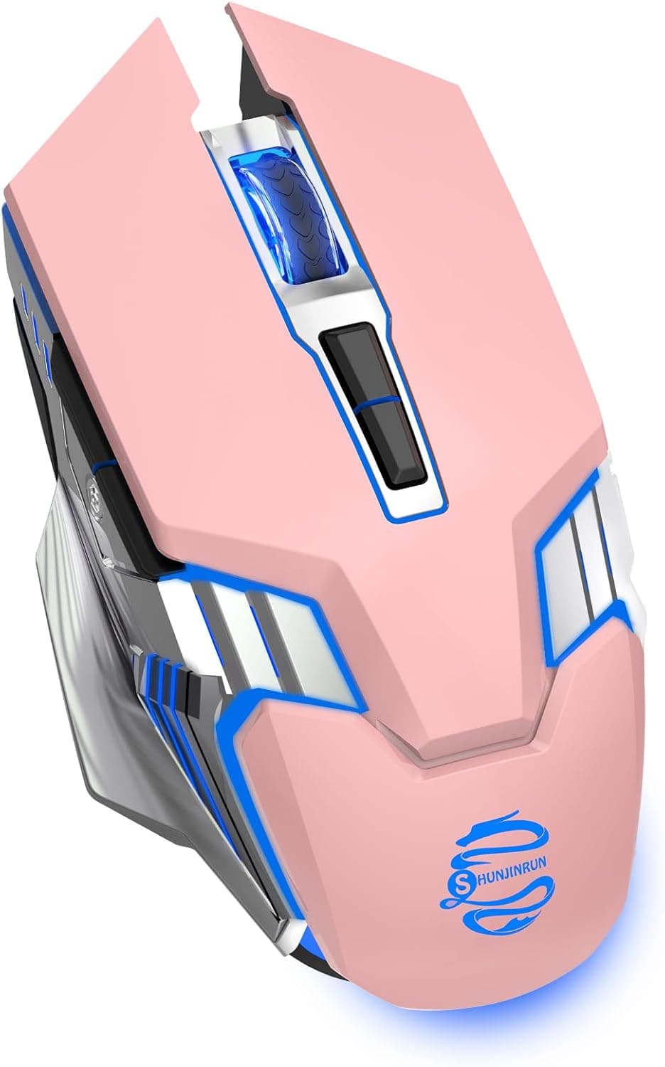 Amazon.com: Wireless Mouse Bluetooth, Silent Rechargeable Multi-Device Mouse, BT5.0/3.0 and USB Cordless Computer Mice, RGB Light up Gaming Mice for Laptop PC Mac Macbook Air/Pro iPad Tablet Office Games -Pink : Video Games