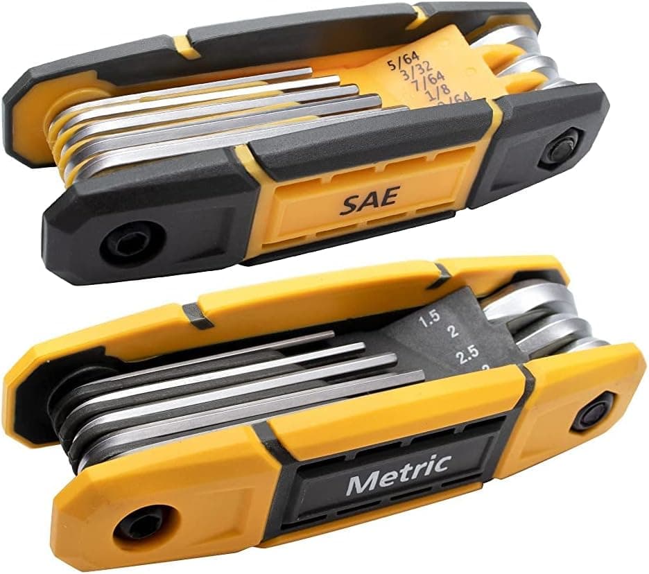 MULWARK Folding Allen Wrench Set 17pcs 2 Pack