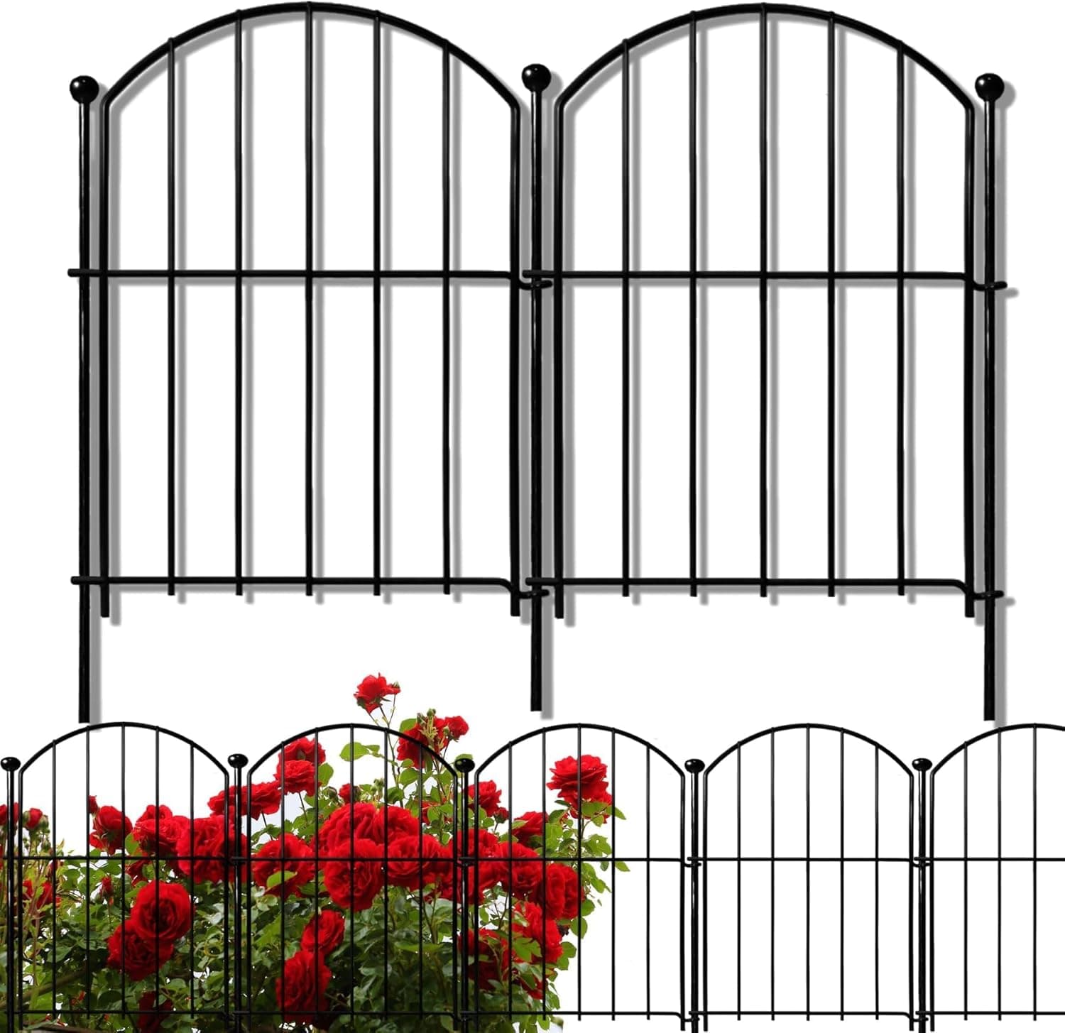 Decorative Garden Fence 17in x10ft