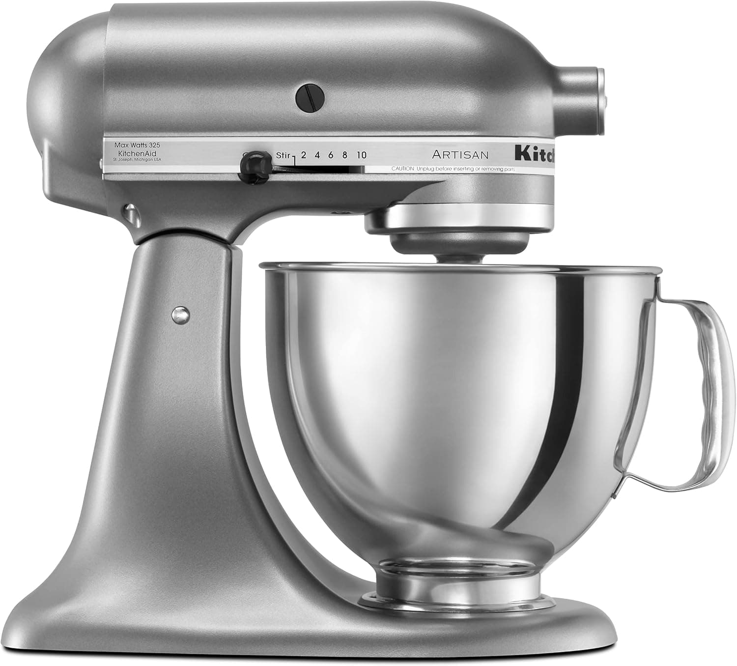 Amazon.com: KitchenAid Artisan Series 5 Quart Tilt Head Stand Mixer with Pouring Shield KSM150PS, Contour Silver: Electric Stand Mixers: Home & Kitchen