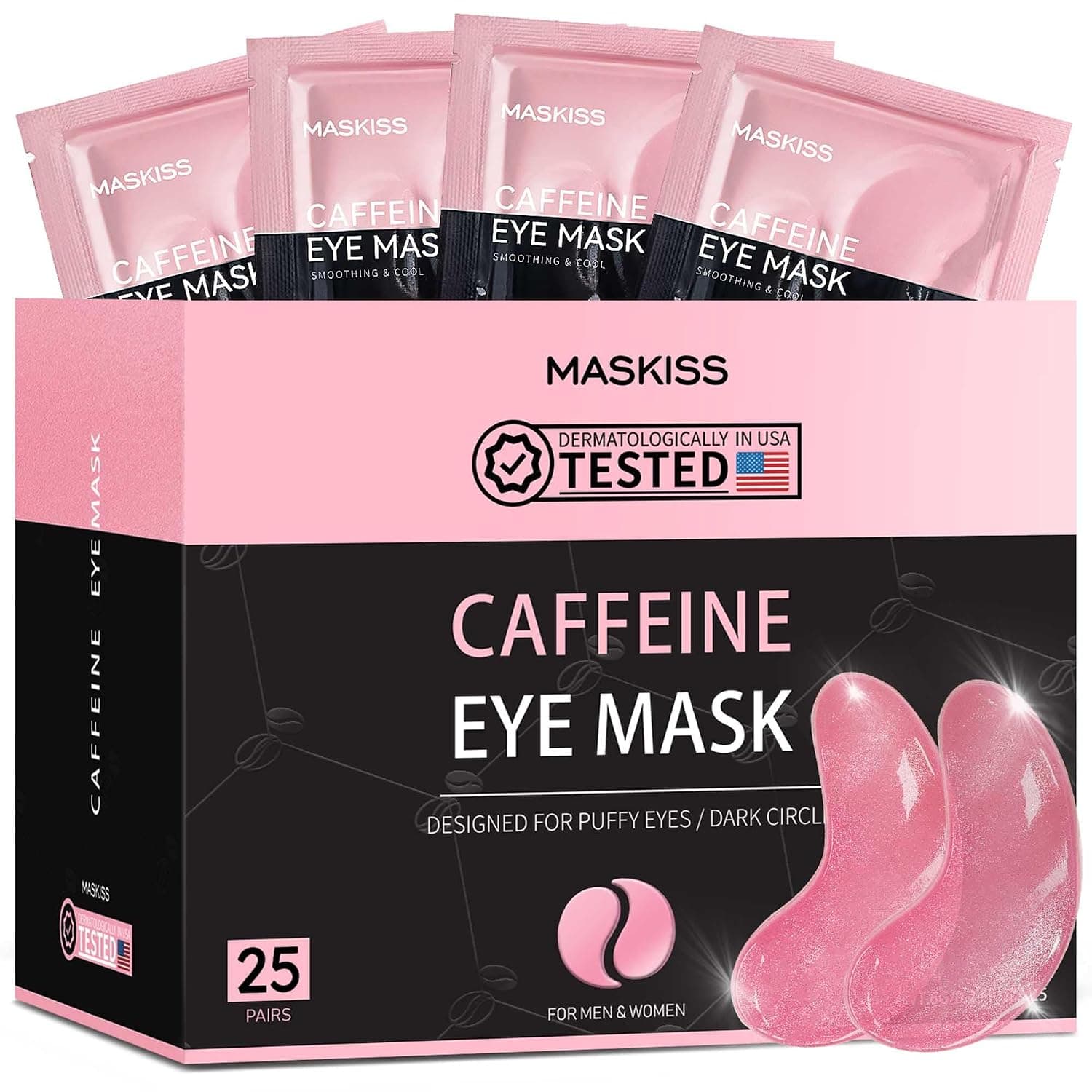 Amazon – Maskiss Caffeine Under Eye Patches, 25 Pairs -