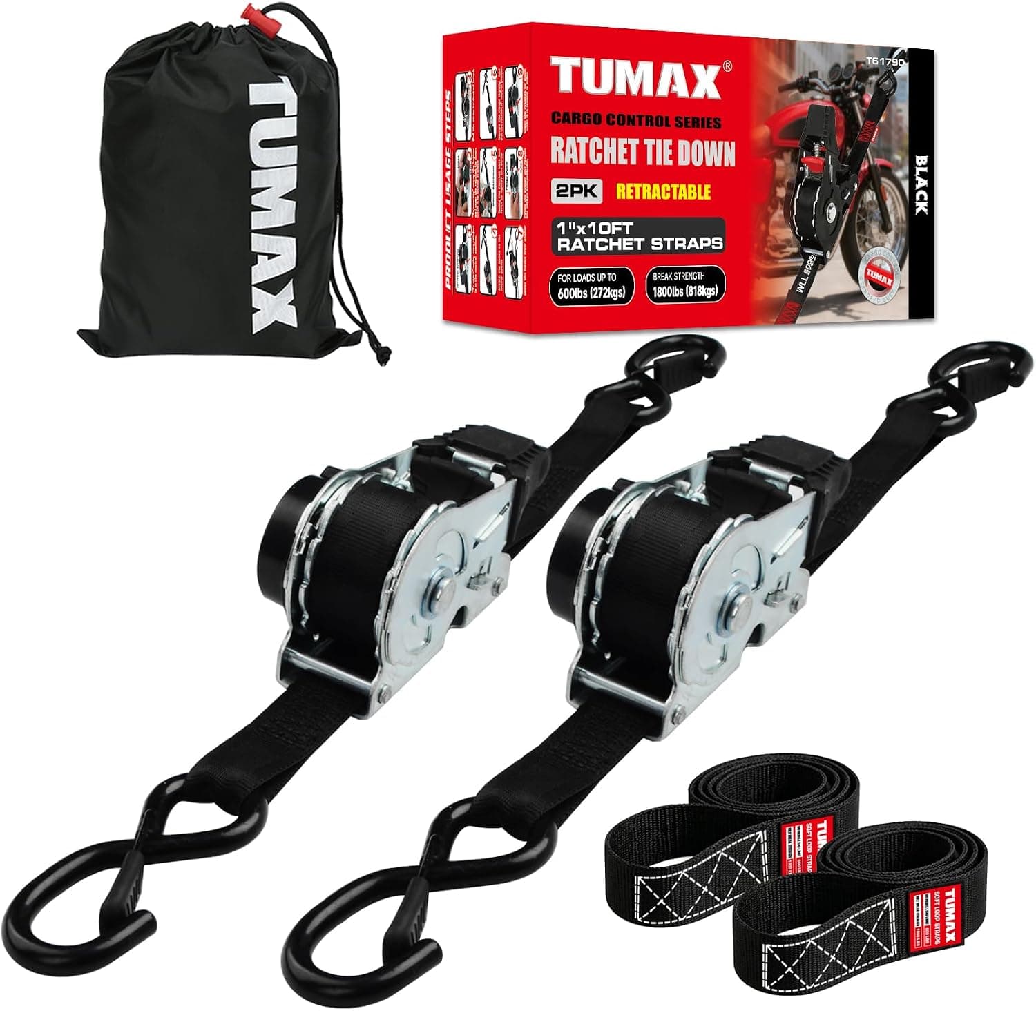 Amazon – TUMAX Retractable Ratchet Straps 2