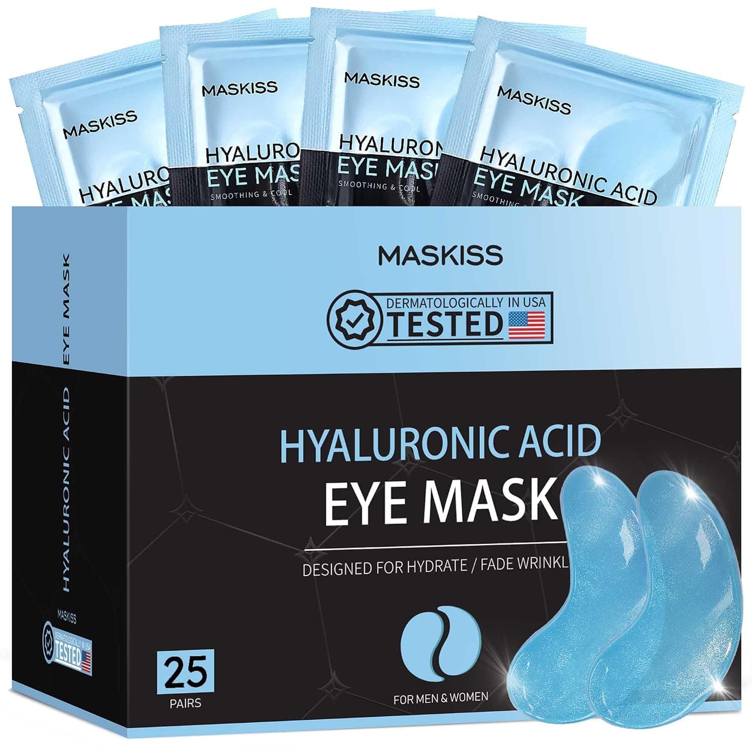 Amazon – Maskiss Hyaluronic Acid Under Eye Patches, 25 Pairs