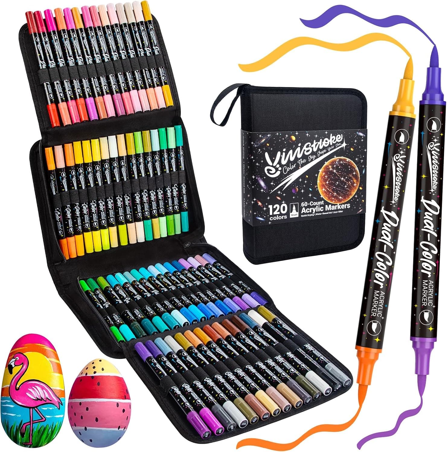 120 Colors Acrylic Paint Markers