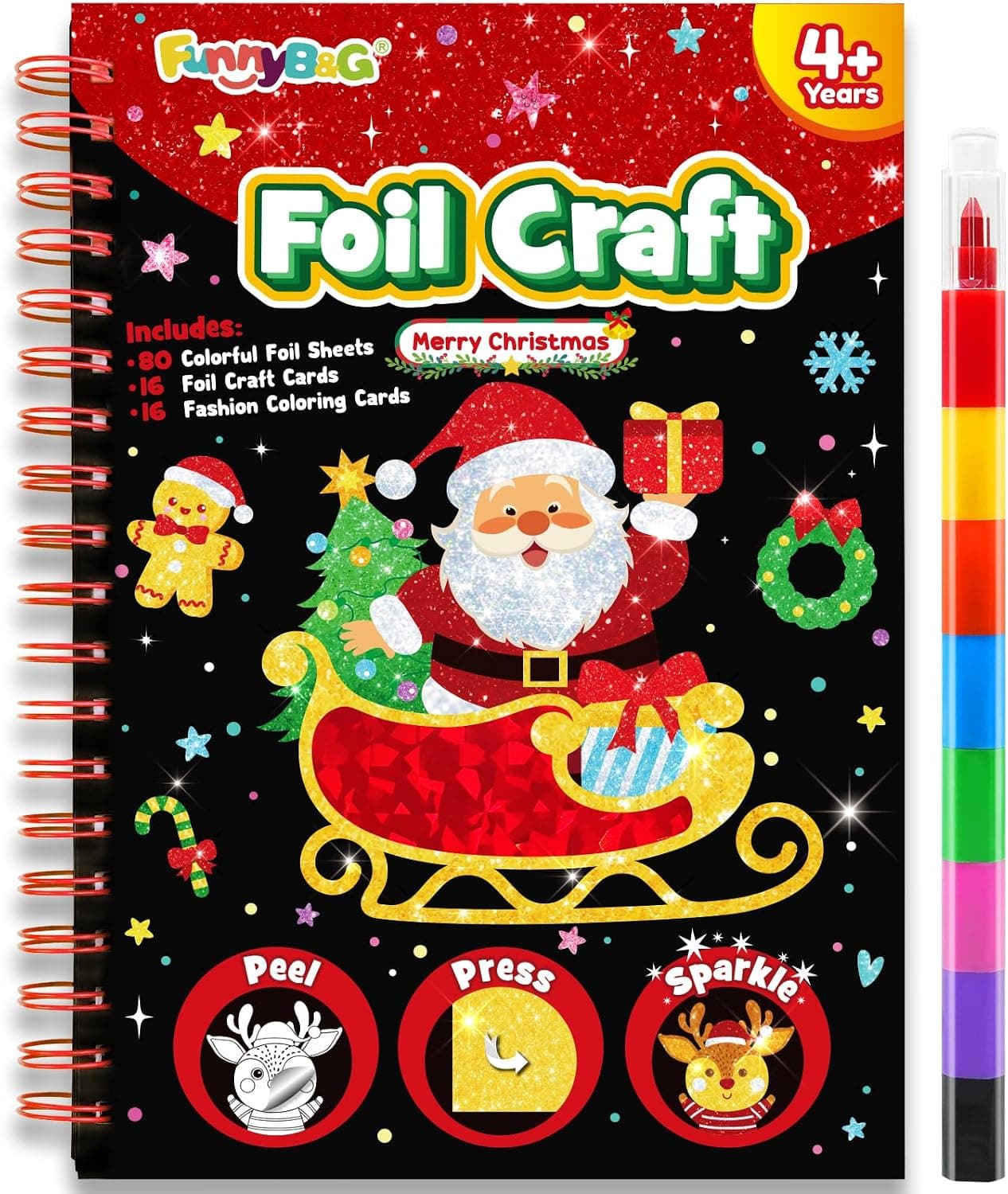 Amazon – Christmas Foil Art Craft Kit for Kids