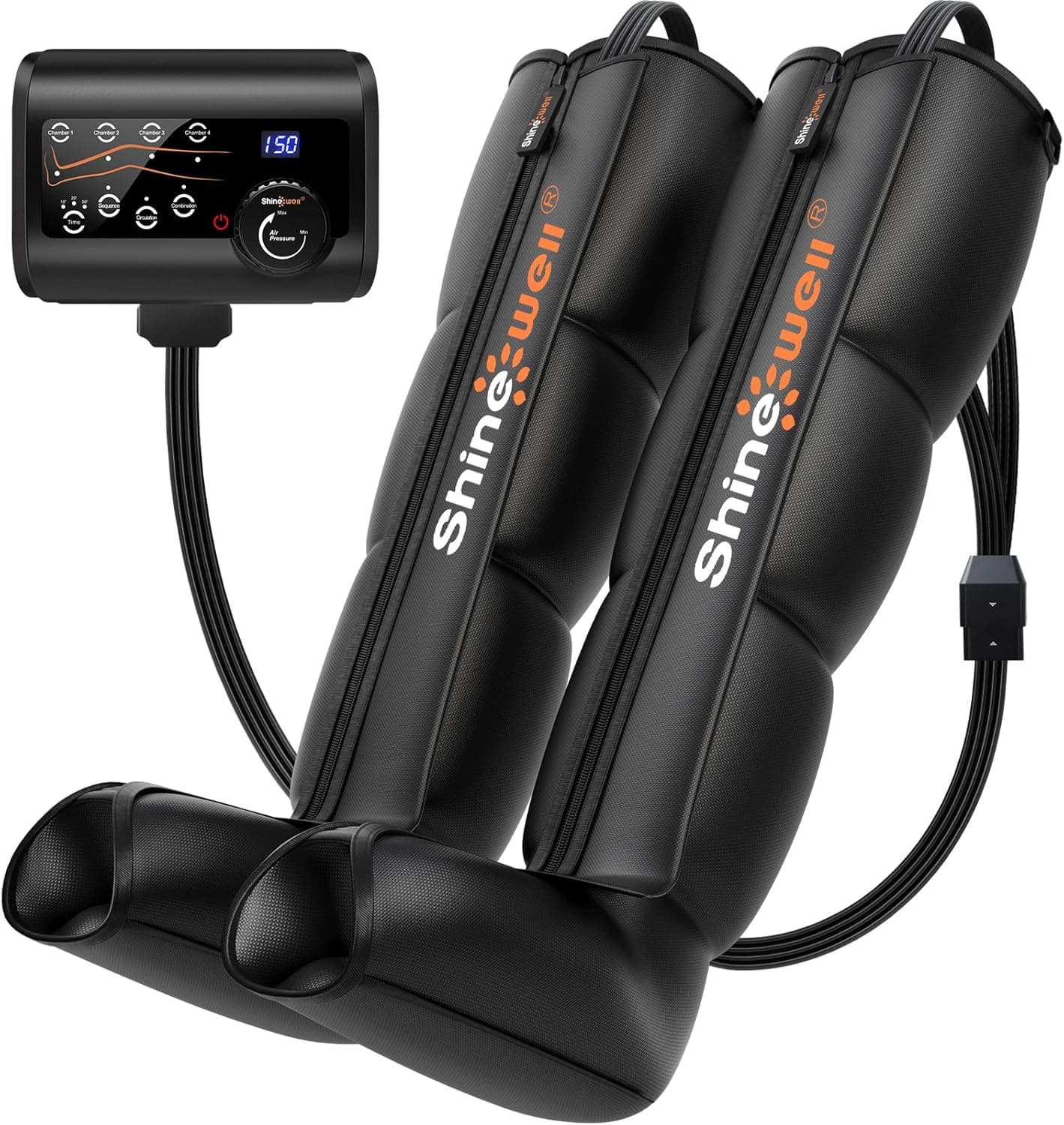 Prime: SHINE WELL Leg Recovery Compression System, Professional Foot and Leg Air Compression Boots