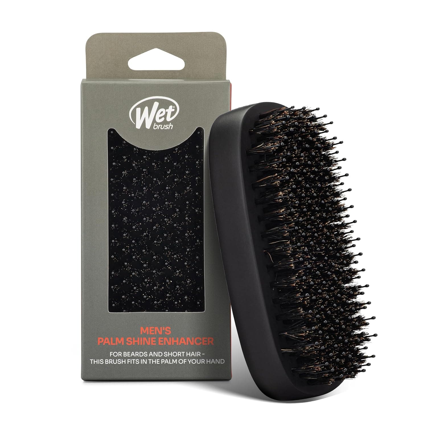 Wet Brush Shine Enhancer Palm Boar Bristle Hair & Beard Brush